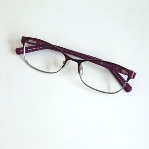 Armani Exchange Matte Metallic Plum & Sliver Eye Glasses 1010 6050 53/16 140